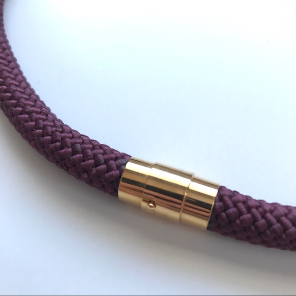 Burgundy rope necklace - multiple ways to wear it - Picture 3 of 10